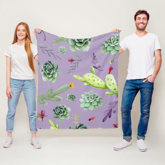 Kaktusmuster 7 fleecedecke (Beispiel)