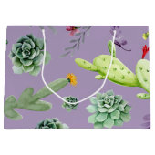 Kaktusmuster 7 große geschenktüte (Vorderseite)