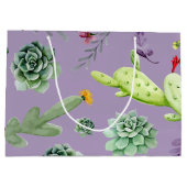 Kaktusmuster 7 große geschenktüte (Rückseite)