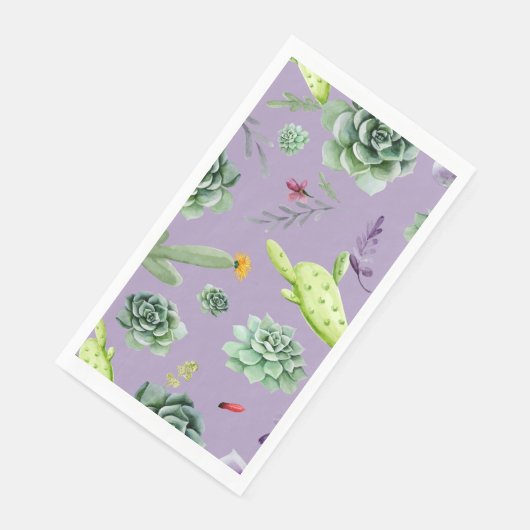 Kaktusmuster 7 serviette (Ecke)