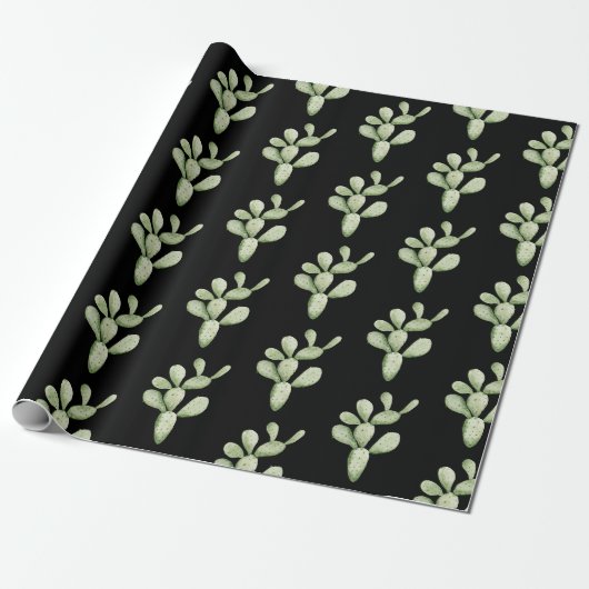 Kaktusmuster Geschenkpapier (Ungerollt)