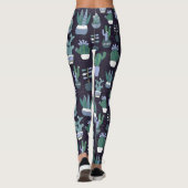 Kaktusmuster Leggings (Rückseite)