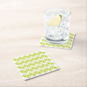 Kaktusmuster Rechteckiger Pappuntersetzer (Vor Ort)