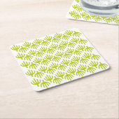 Kaktusmuster Rechteckiger Pappuntersetzer (angewinkelt)