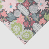 Kaktusmuster und Pflanze Seidenpapier (Detail)