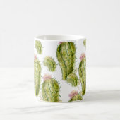 Kaktusmuster Wasserfarbe Kaffeetasse (Mittel)