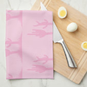 Kaktuspinke Geschirrtuch (Viertel Falte)