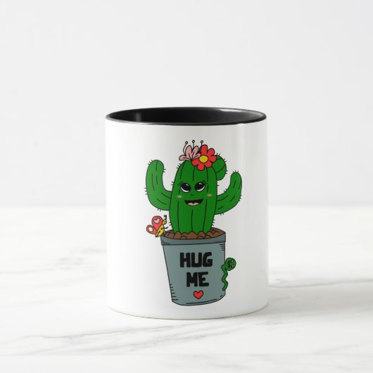 Kaktusumarmung Tasse (Zentrum)