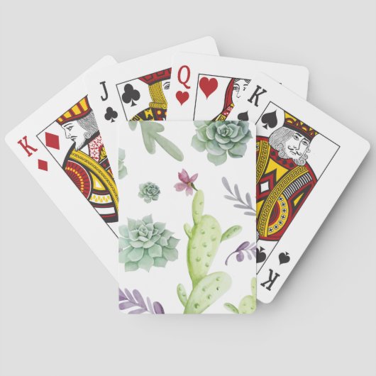 Kaktusvarietät Spielkarten (Rückseite)