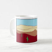 Kaktuswüste Vista Kaffeetasse (Vorderseite Links)