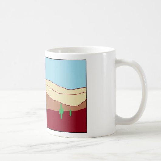 Kaktuswüste Vista Kaffeetasse (Rechts)