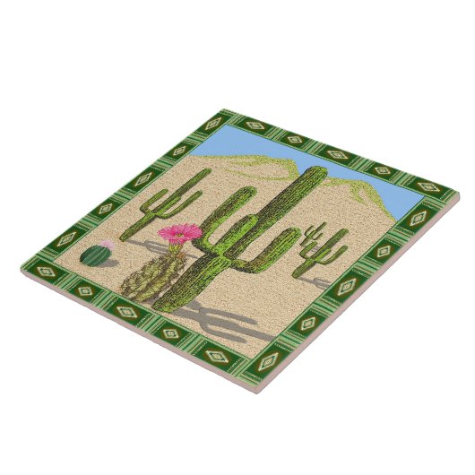 Kaktusziegel im Südwesten Fliese (Seite)