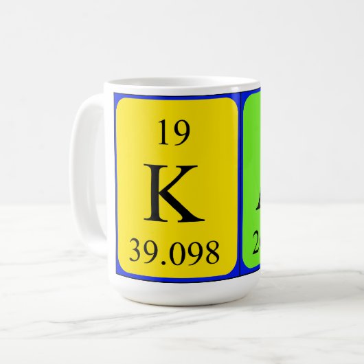 Kal Periodenname Tasse (Vorderseite Links)
