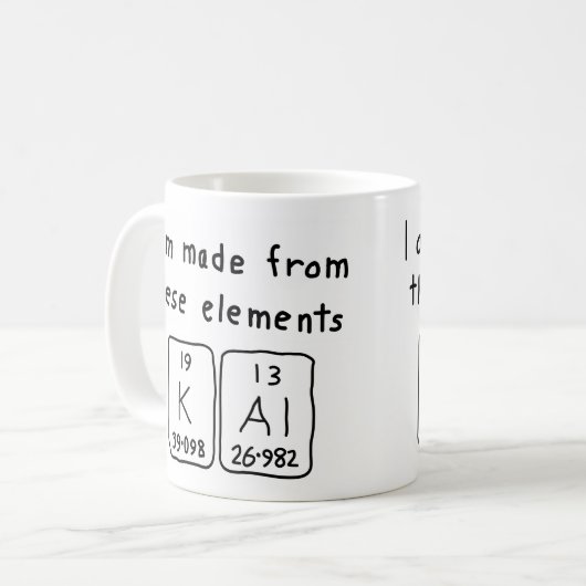 Kal Periodenname Tasse (Vorderseite Links)