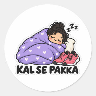 Kal Se Pakka Lazy Burrito Aufkleber