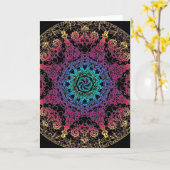 Kala Chakra Mandala Karte (Gelbe Blume)
