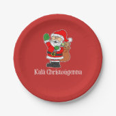 Kala Christougenna Griechischer Weihnachtsmann (RE Pappteller (Vorderseite)
