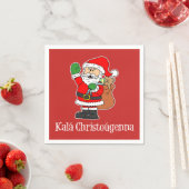 Kala Christougenna Griechischer Weihnachtsmann (RE Serviette (Beispiel)