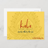 Kala Garden Villa Postkarte (Vorne/Hinten)