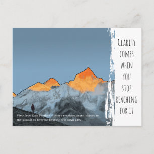 Kala Patthar Everest Sonnenaufgang Inspirierender Postkarte