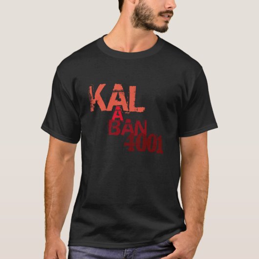 Kalaban 4001 schwarzer Ausläufer-T - T-Shirt (Vorderseite)