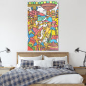 Kalabaschmarkt Leinwanddruck (Insitu (Schlafzimmer))