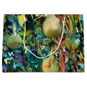 Kalabash Baumgürtel im Herbst Akrylkunst Große Geschenktüte (Vorderseite)