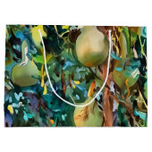 Kalabash Baumgürtel im Herbst Akrylkunst Große Geschenktüte (Rückseite)