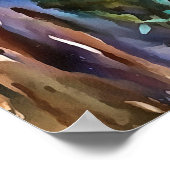 Kalabash Baumgürtel im Herbst Akrylkunst Poster (Ecke)