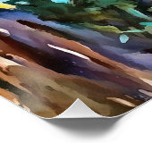 Kalabash Baumgürtel im Herbst Akrylkunst Poster (Ecke)