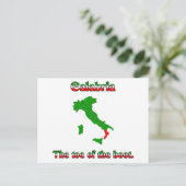 Kalabrien der Zahn des Stiefels Postkarte (Stehend Vorderseite)