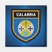 Kalabrien-Flagge Magnet (Vorne)