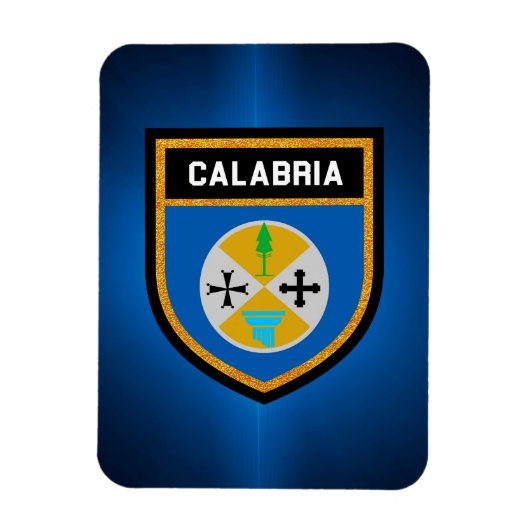 Kalabrien-Flagge Magnet (Vertikal)