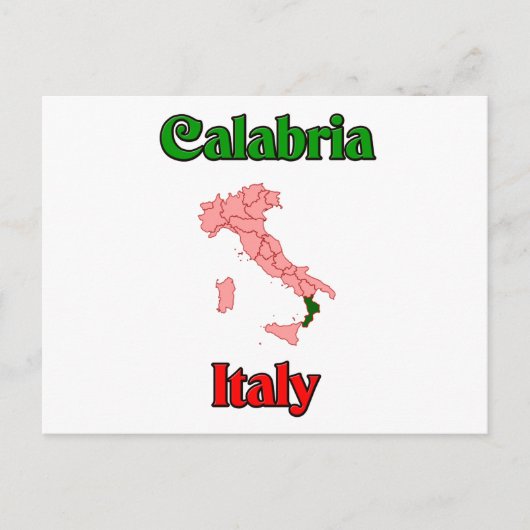 Kalabrien Italien Postkarte (Vorderseite)