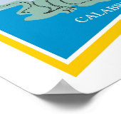 Kalabrien Italien Region Kunstdruckerei Poster (Ecke)