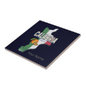 Kalabrien Italien Retro Region Karte Vintag Souven Fliese (Seite)