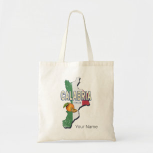 Kalabrien Italien Retro Region Karte Vintag Souven Tragetasche