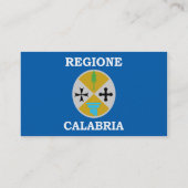 Kalabrien, Italien Visitenkarte (Rückseite)