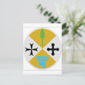 Kalabrien (Italien) Wappen Postkarte (Stehend Vorderseite)