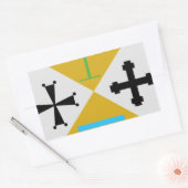 Kalabrien (Italien) Wappen Rechteckiger Aufkleber (Umschlag)