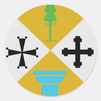 Kalabrien (Italien) Wappen Runder Aufkleber