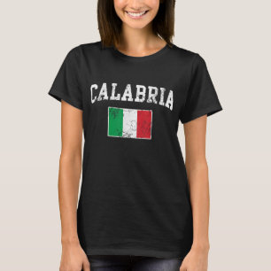 Kalabrien Italienische Flagge Italienische Vintage T-Shirt