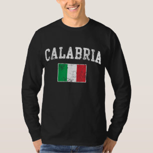 Kalabrien Italienische Flagge Italienische Vintage T-Shirt