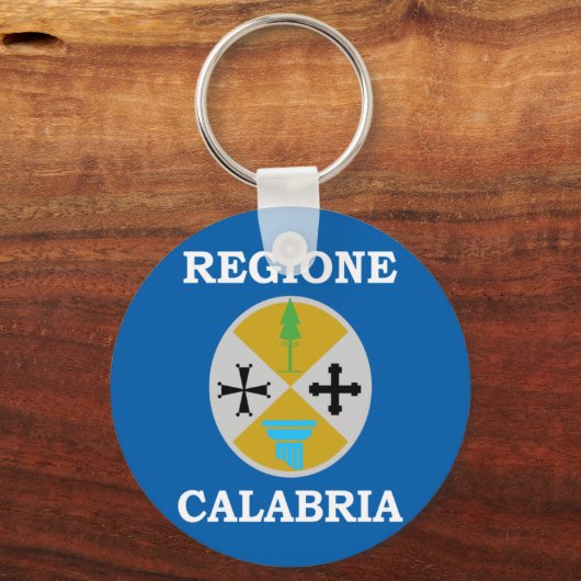 Kalabrien, italienische Flagge Schlüsselanhänger (Vorderseite)
