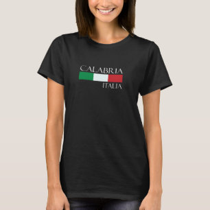 Kalabrien Italienische Flagge Vintag Italienisch T-Shirt