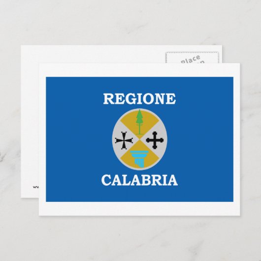 Kalabrien Postkarte (Vorne/Hinten)