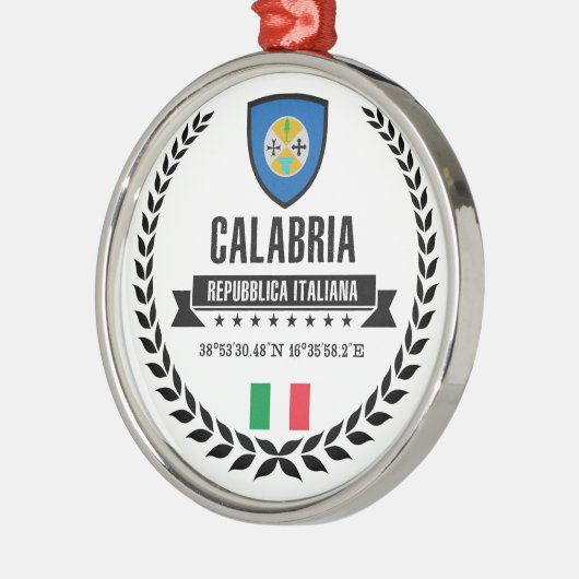 Kalabrien Silbernes Ornament (Links)