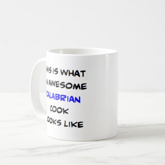 Kalabrienkoch, phantastisch kaffeetasse (Vorderseite Links)