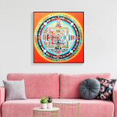 Kalachakra Buddhist Mandala Leinwanddruck (Insitu (Wohnzimmer))