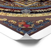 Kalachakra Mandala A Poster (Ecke)
